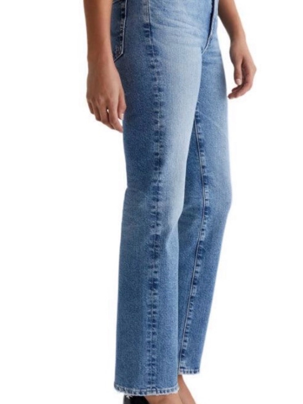 AG Adriano Goldschmied “Saige HighRise Straight-Leg” Jeans - 27